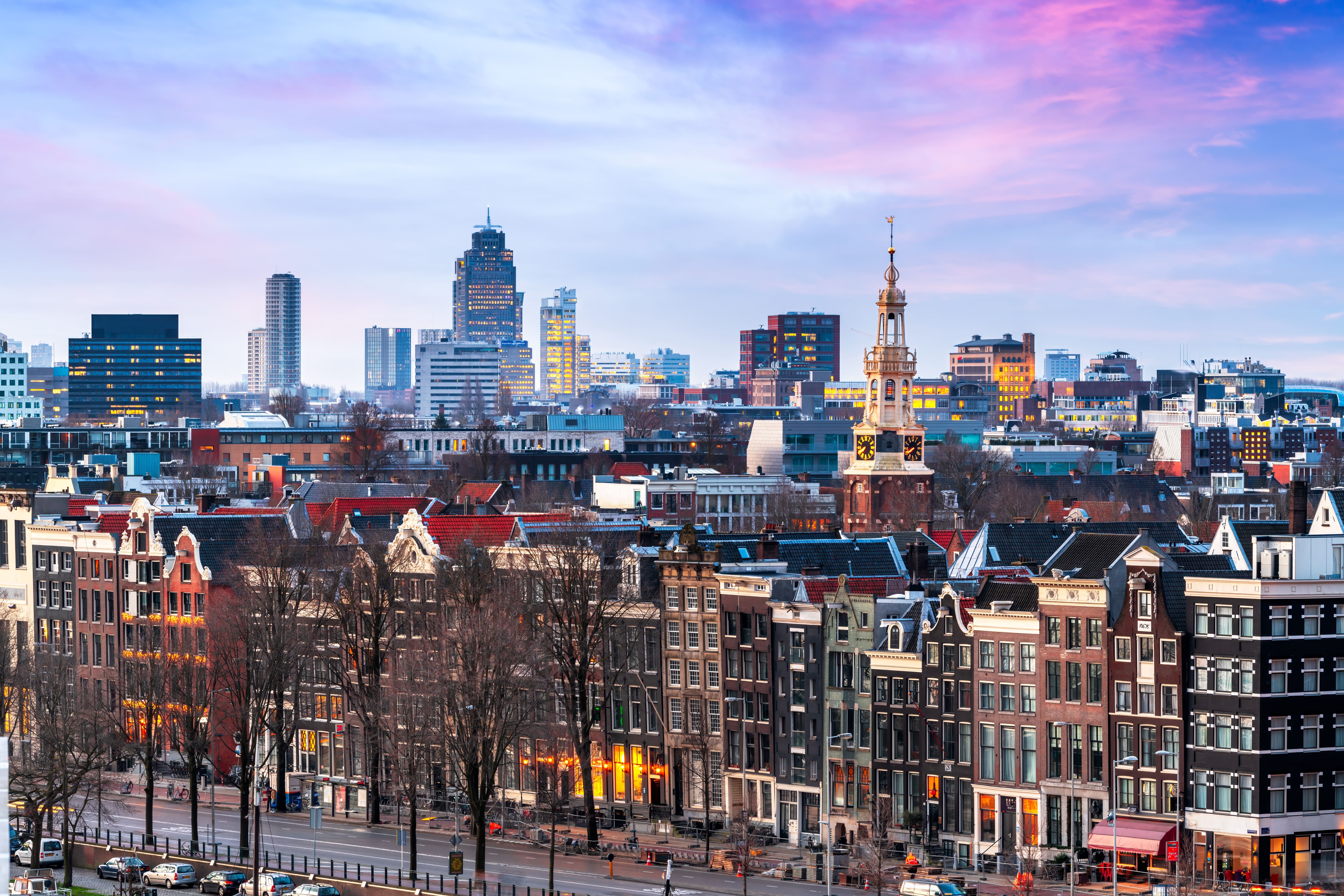 Amsterdam, Netherland Rooftop Cityscape at Dusk Programme recovery case study